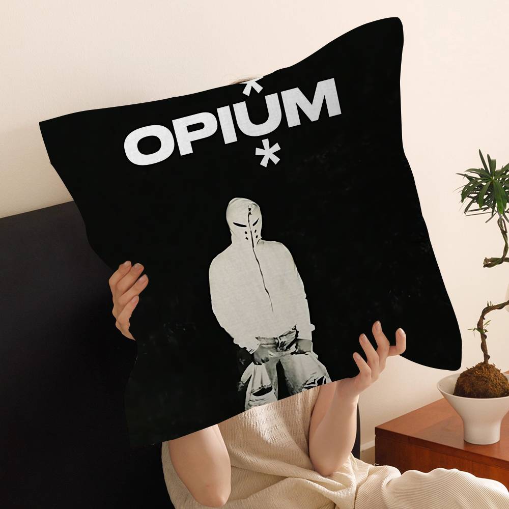 O-Opium Rap Playboi Carti Подушка Аниме Подушка Диван-кровать Подушка для изголовья Подушка-чехол 45x45 см Мода 12x12Inch
