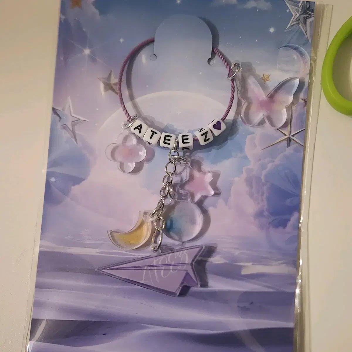 

Ateez Destiny Memories Wire Airplane Keyring Photocard X
