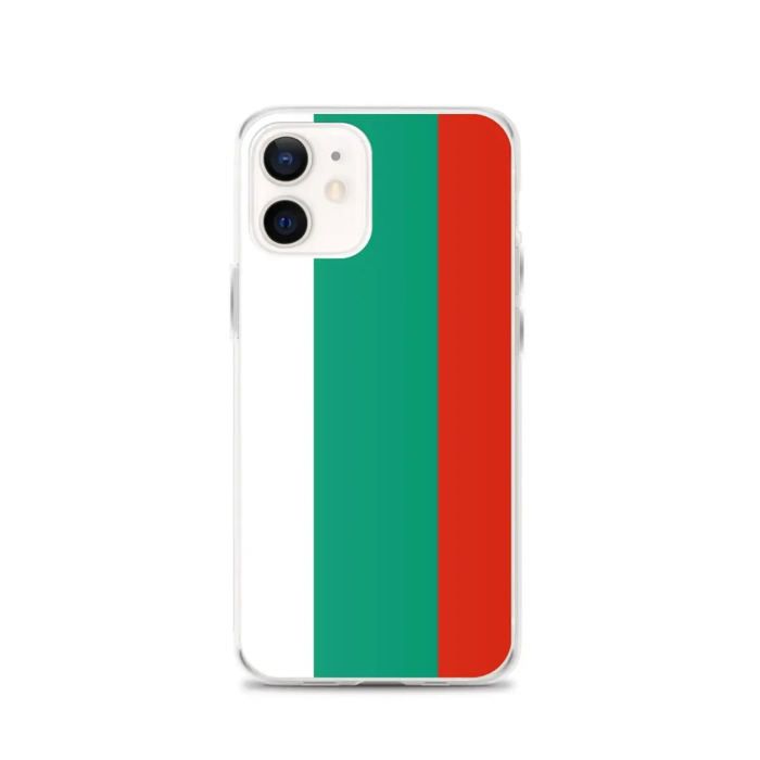 Coque Pour iPhone - PIXELFORMA - iPhone 12 - Drapeau De La Bulgarie - Silicone Souple - Design Léger