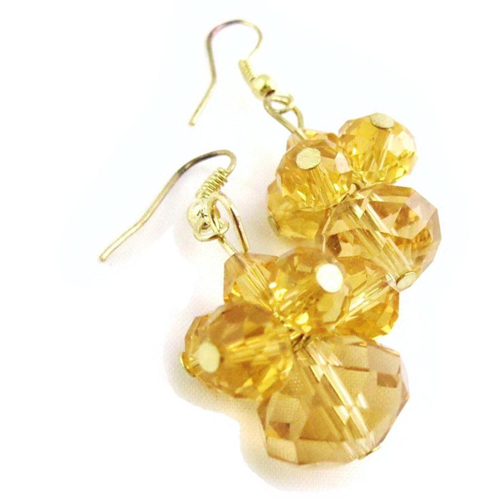 Les Trésors De Lily [J3954] - Boucles Créateur 'Mineralia' ambre