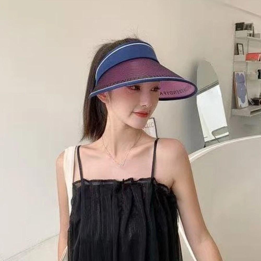 UV Protection Empty Top Visors UPF50+ Beach Hat New Women's Hat for Outdoor Beach