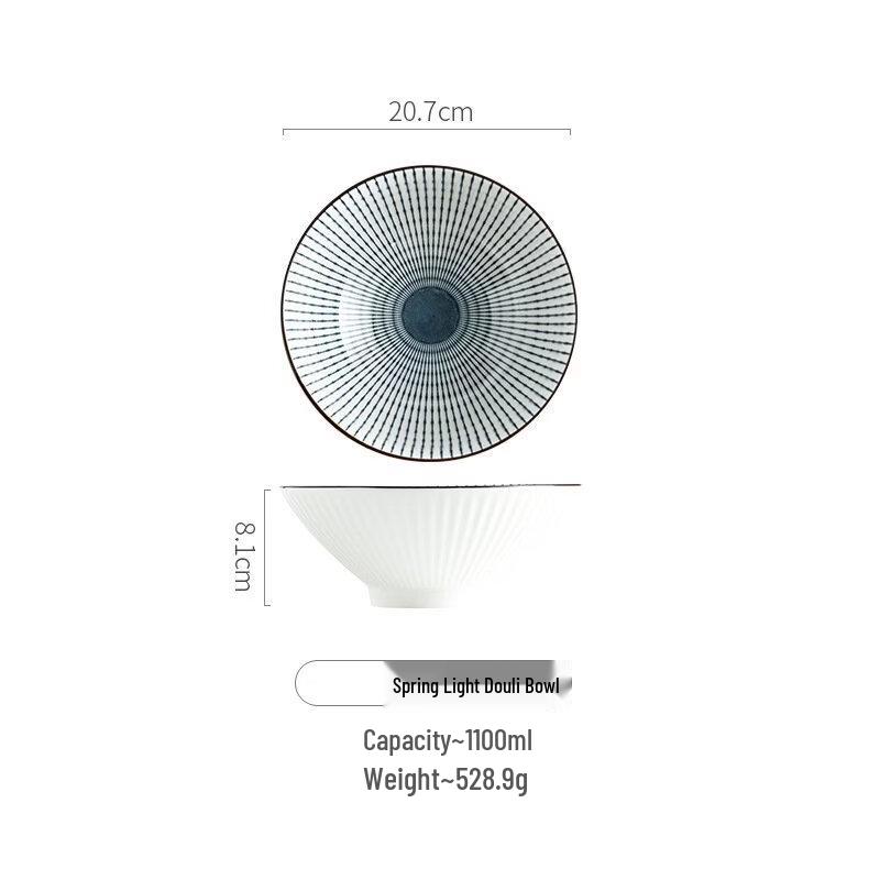 Abay Japanese Style Ceramic Serving Bowl