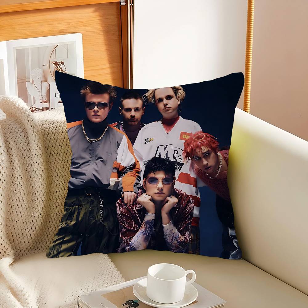 Fontaines D.C Pillow Covers Cartoon Sofa Decorative Home Double-sided Printing Short Plush Cute Cushion Cover