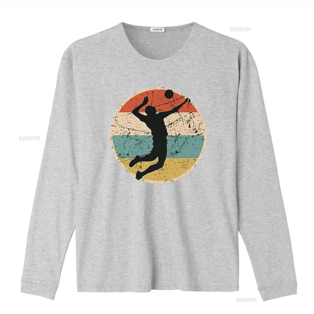 Mens Volleyball Player Team Fun Retro Vintage Colors Cool T Shirt Black M Vintage Washed Slightly Fashion Unisex Graphic Homme
