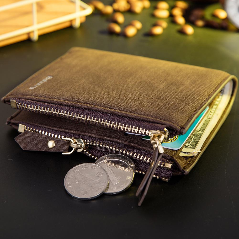 Theft Protec Coin Bag Zipper Men Wallets Famous Brand Mens Wallet Male Money Purses Wallets Design Top Men Wallet