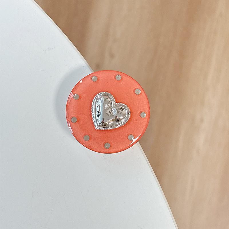 Strass-Herz-Airbag-Handyhalter: Magnetischer Schreibtischständer im frischen Stil für komfortable freihändige Ansicht