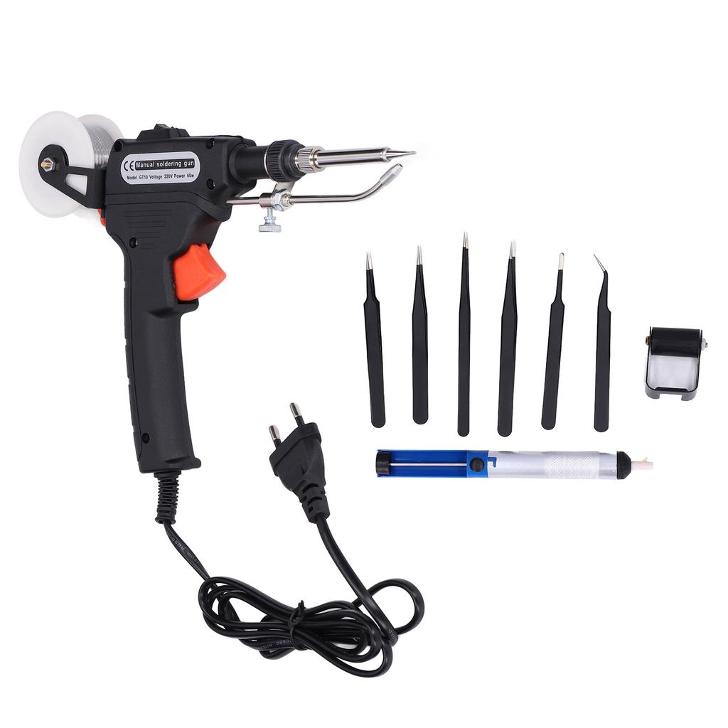 Automatic Soldering Gun Kit Fast Heating Prevent Scalding Hand Held Solder Iron Kit for Electrical