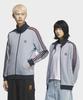 adidas Waffle Knit Track Top - Light Grey:Maroon / Kb8953