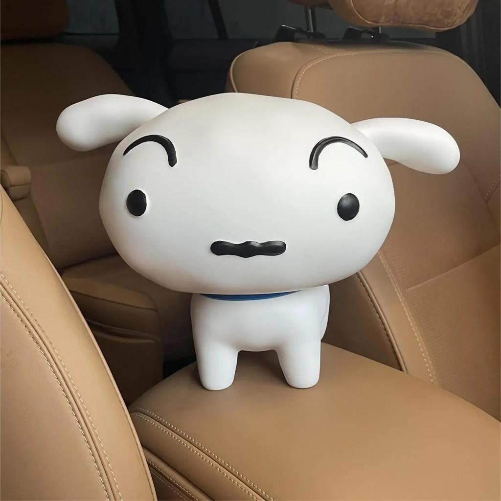 White Dog Key Desktop Doll Shiro Figure Cartoon Animation Model Cute Children Dog Doll Kawaii Doll Desktop Decoration Gift Box