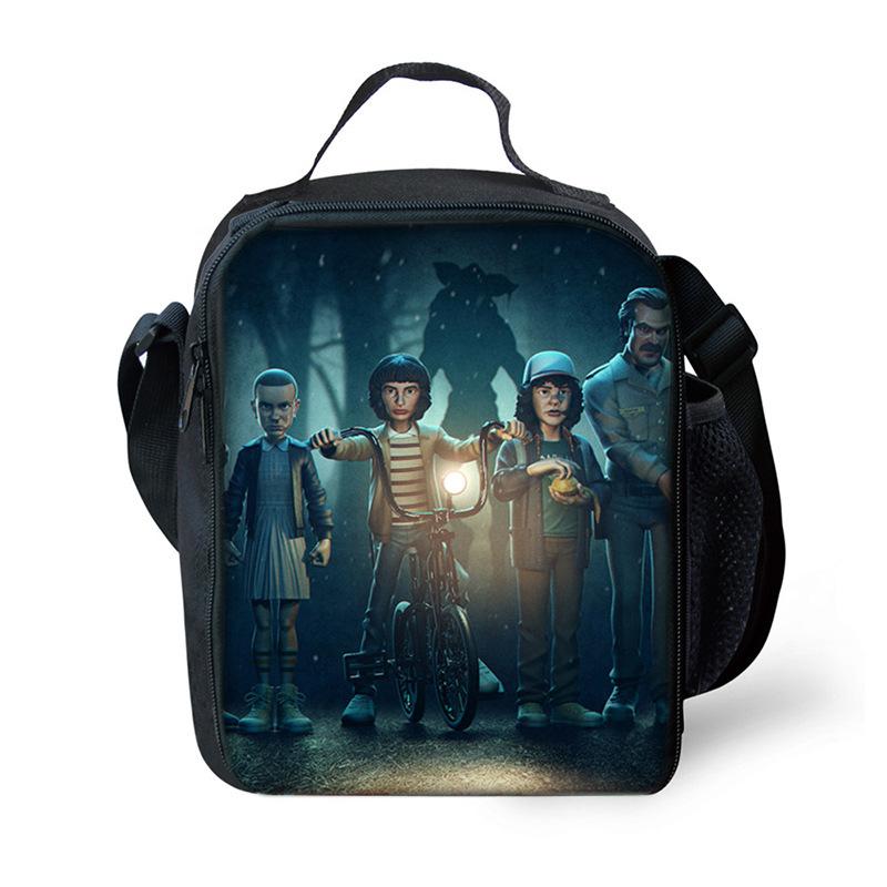 Stranger Things 4 Stranger Things Cartoon Shoulder Lunch Bag Outdoor Picnic Bag