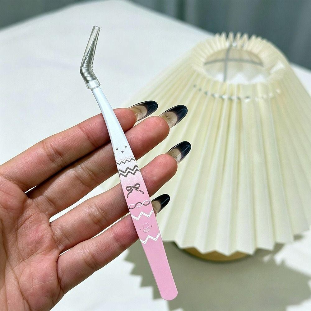 High Precision False Eyelash Tweezers Anti-static Lashes Extension Tweezer  Beauty Makeup Tools