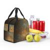 Oxidized Copper Insulated Lunch Bag for Women Children Portable Food Boxes Thermal Lunch Box Tote