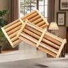 Fitness Health Care Foot Massager, Wooden Reflexology Stress Relief Device, Vibrant Color Pain Relief Massage Roller-1PC