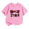 Kids Boys Girls 100% Cotton Crew Neck Short Sleeve T-Shirt, Cool Rock Star Graphic Print Casual Soft Tees for Summer Daily Wear School Party Unisex Ch