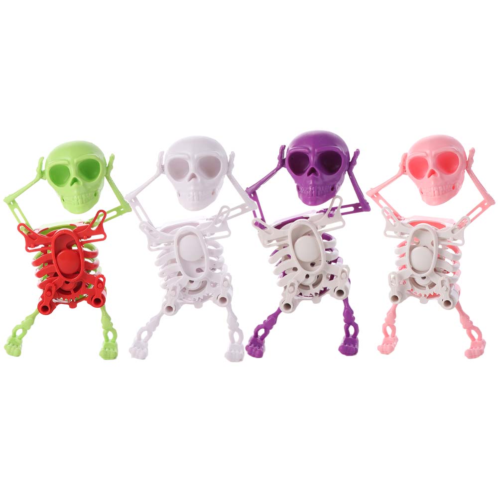 Plastic 3D Print Shaking Skull Doll Simulation Spring Clockwork Toy  Outdoor