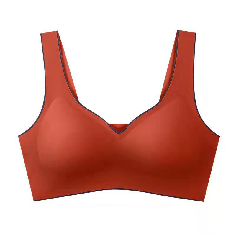 Lenjerie sport pentru femei Mătase de gheață Sân frumos Sutien fără cusături Dintr-o singură bucată Vestă Secțiune subțire Adunat Top tub Cropped Tops pentru femei Yoga Push Up Sutien Top