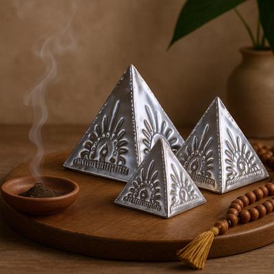 2x Incense Powder Pyramid Mold Set 3 Piece