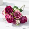 Artificial Flowers Silk Roses Peony Outdoor UV Protection Wedding Bridal Bouquets Home Garden Arch Festival Decoration Diy Gifts