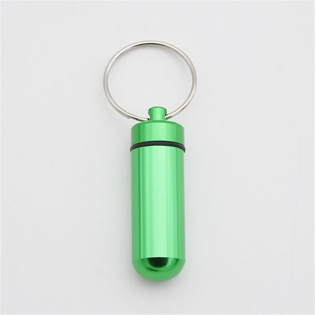 Mini Portable Pill Box Waterproof Aluminum Cases Tablets Bottle Medicine Vitamin Pillboxs Fish Oils Container Organizer Storage
