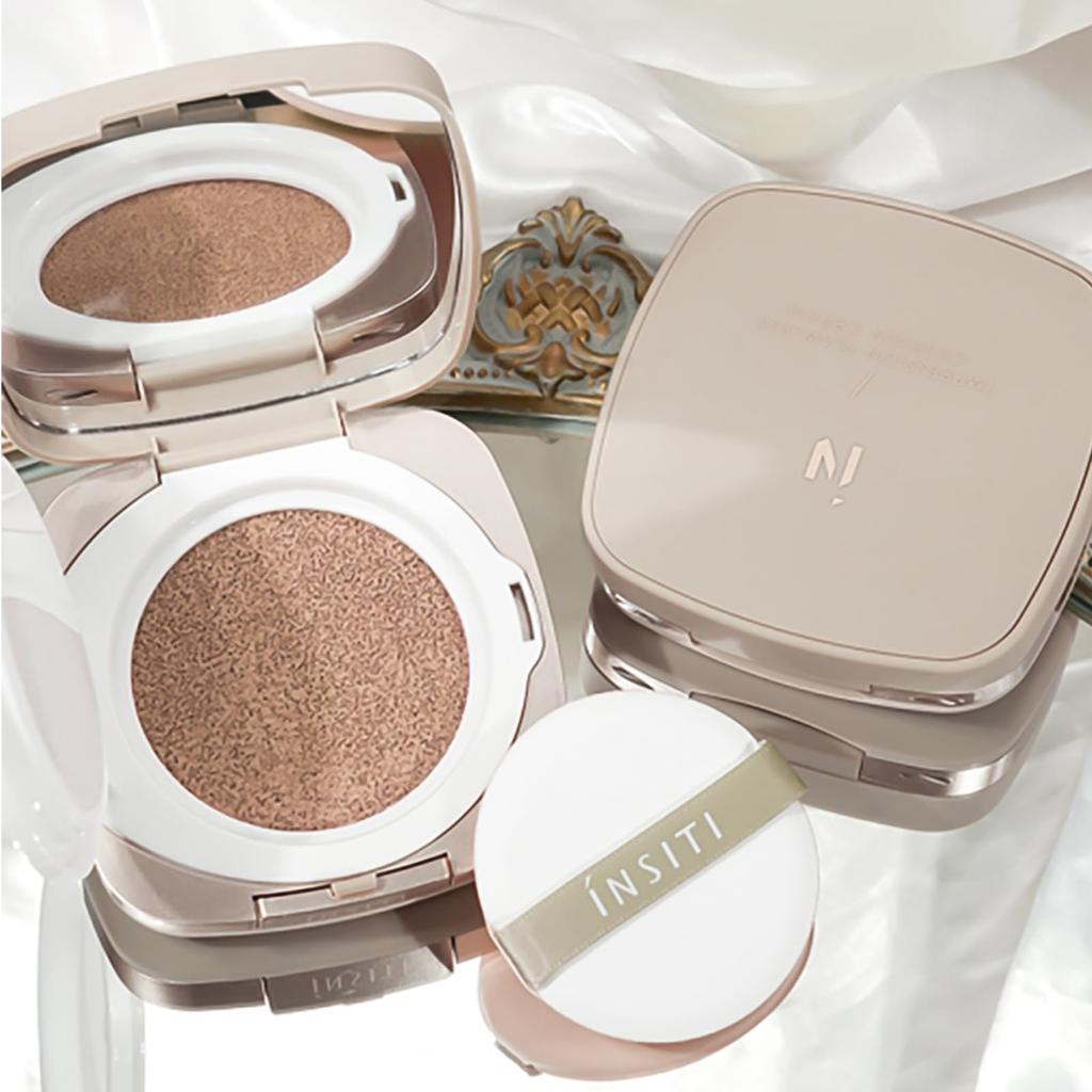 Gevlonecirly Skin Cushion 2 Lightweight Cream Pore No Powder Fill Pearl Foundation, Shades, Skin, Coverage, (1 White)