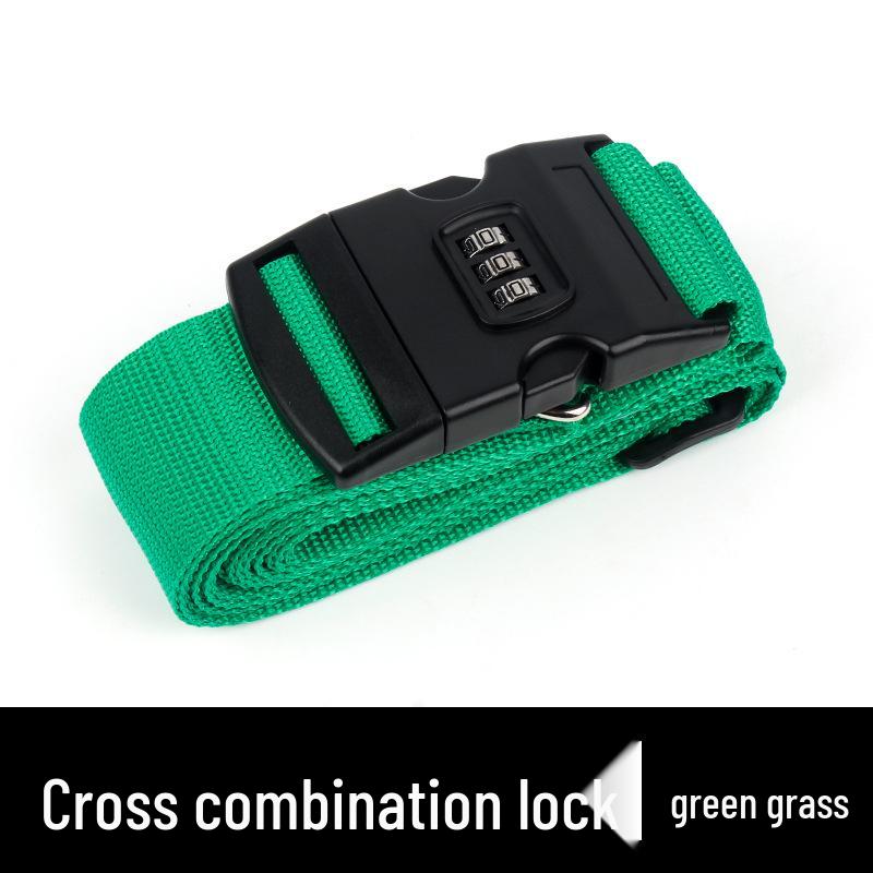 - Cross Packing Luggage Reinforcement Strap with Password Lock