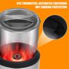 500W 700ML Kaffeeschaum für Latte Cappuccino Heiße Schokolade Elektrischer Milchaufschäumer Edelstahl Milchdampfer Sahnebereiter Milchaufwärmer