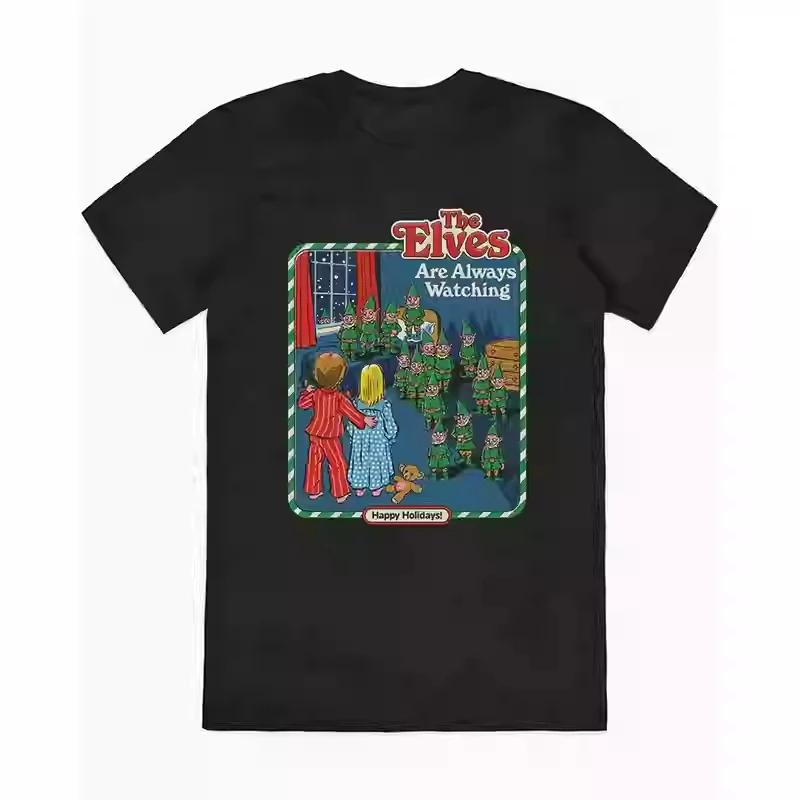 Smells Like Christmas Smells Like Christmas Mens and Womens New Illustrated European and American High Street VintageTShirts