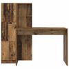 Wooden Desk Set (2 pcs) Reclaimed Wood Look