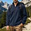 Men's Casual Warm Zip-Up Jacket