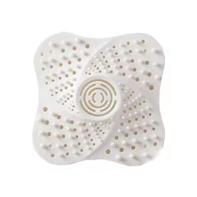 

Фильтр для раковины, улавливатель волос, заглушка для слива ванны, сетчатый фильтр для раковины, силиконовая заглушка для сливного отверстия в полу, заглушка для канализационного отверстия, коврик для волос белый