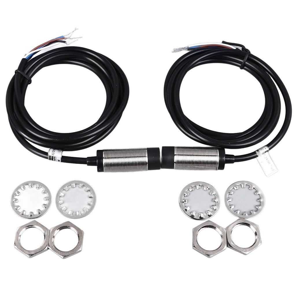 2 Pcs Inductive Proximity Sensor 8mm Detecting Distance DC 4 Wire NPN NO NC Approach Sensor