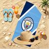 Manchester City FC Print Strandtuch, Vielseitiges Leichtes Saugfähiges Strandtuch für Pool Surfen Yoga Badezimmer, Perfektes Geburtstags-Urlaubsgeschenk
