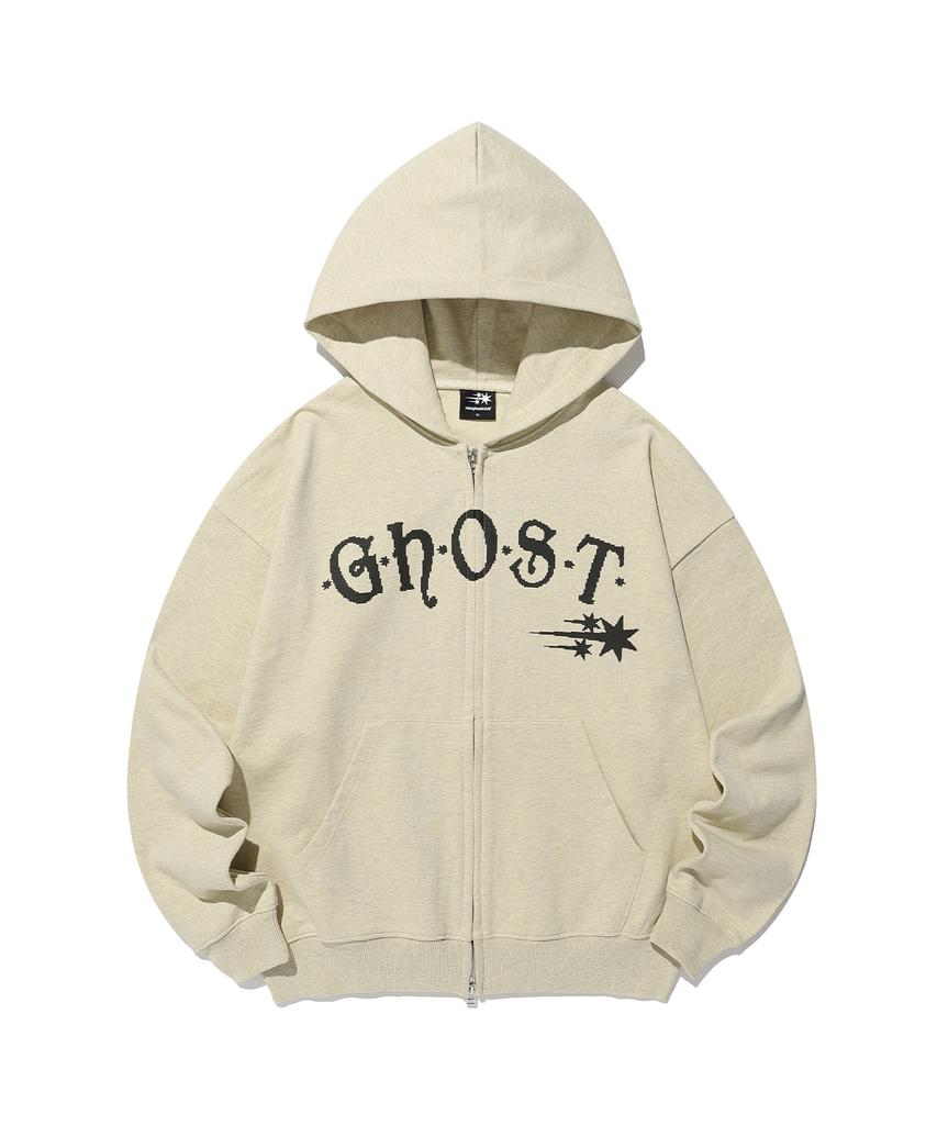 Niceghostclub Ghost Bitmap Hoodie Zip Up_Yellow(Ng2Gsum482A)