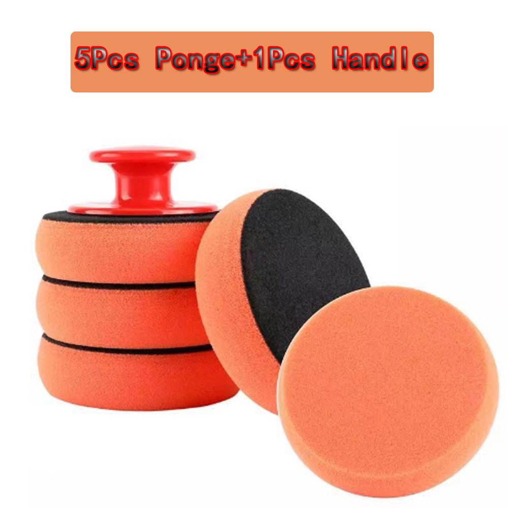 4 Inch Car Wax Applicator Pad Polishing Pad Sponge Car Clean Tool Microfiber Polishing Waxing Sponge Car House Maintenance Tool
