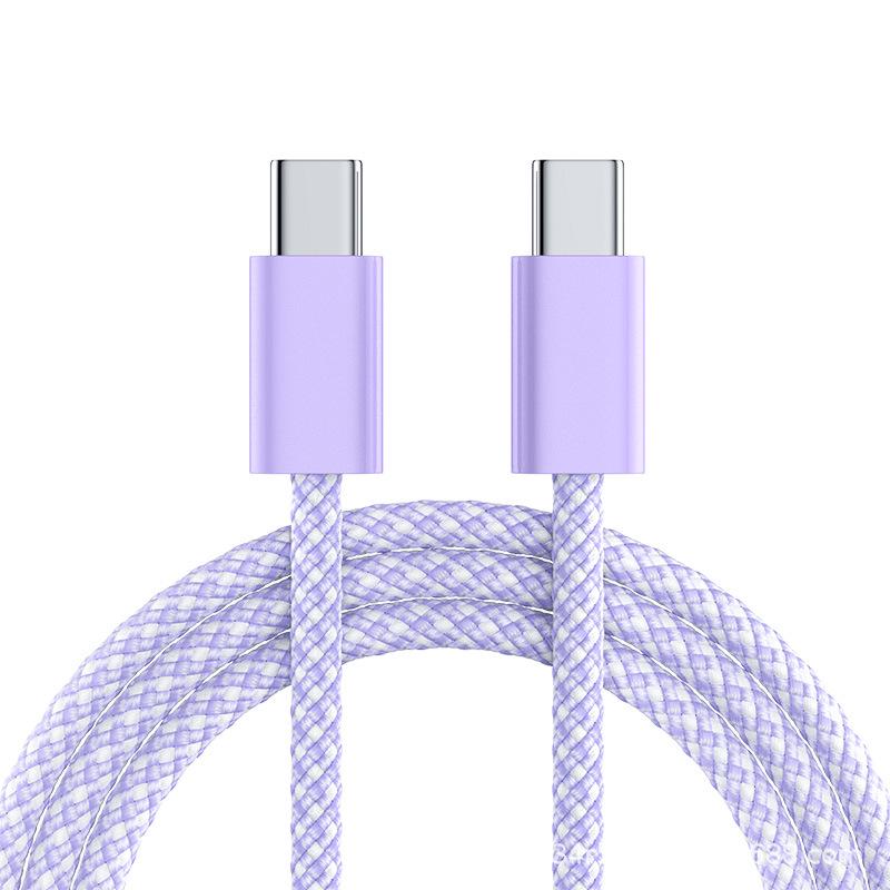 "60W Type-C To Type-C Data Cable for Apple, Samsung, and Huawei Fast Charging"