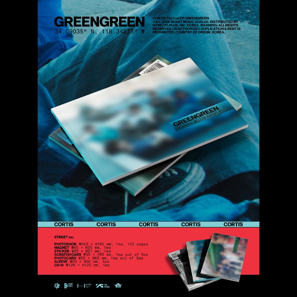 Pre-order CORTIS The 2nd EP GREENGREEN Album Standard ver. & SHOP POB