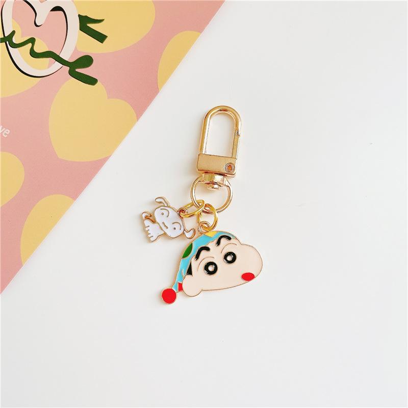 

Hot New Crayon Shin Chan Keychain Japan Comic Peripheral Cute Kawaii Bag Pendant Jewelry Accessories Gift for Boys and Girls