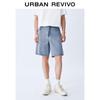 UR Men's Loose Fit Retro Washed Denim Shorts