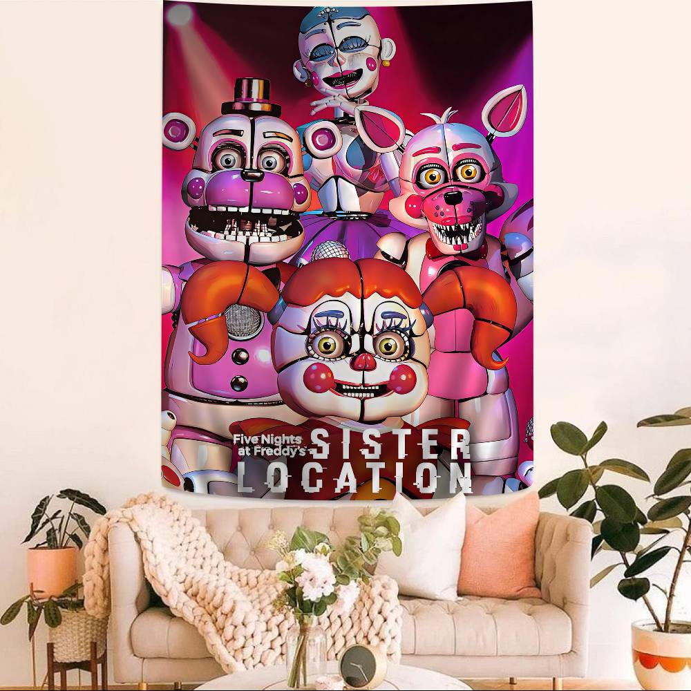 FFNAF FivenightsAtFreddys Anime Tapestry Art Science Fiction Room Home Decor Wall Art Decor
