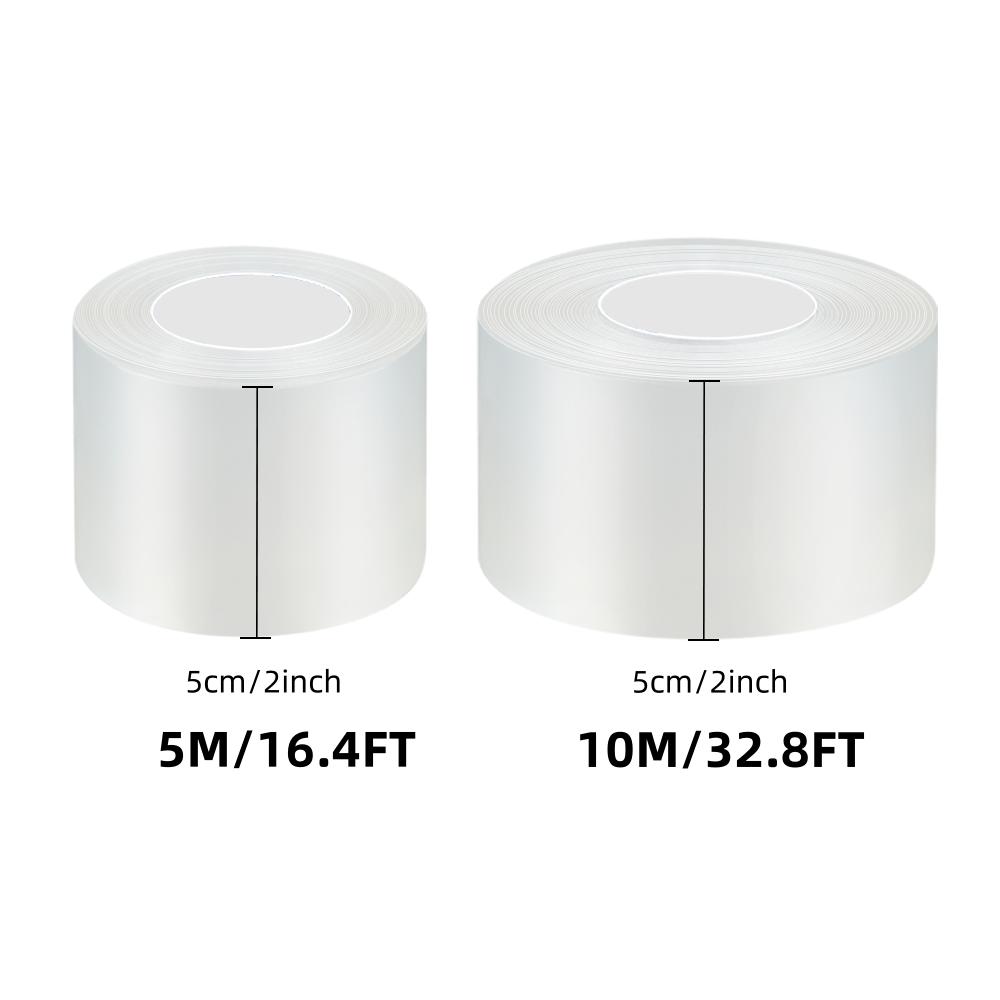 Enkelsidig nano transparent tejp, vindtätt och vattentätt fönster, badrumshörn anti-mögel, bordshörn anti-kollisionstejp