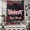 Wall Hanging Tapestry With Custom Name & Text, Slipknot Decorative Tapestry For Bedroom