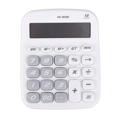 Desktop Calculator Large Buttons Battery Powered Electronic Calculator for Home Classroom Office Use White