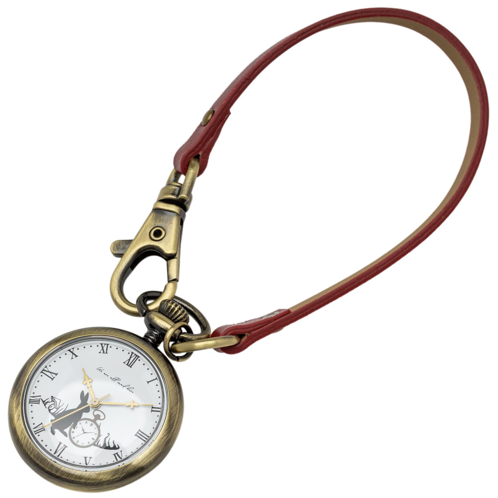 

Fieldwork (Fieldwork) Pocket Watch Analog Ladies Alice Keychain Antique Accessory Stylish Cute Red ST311-3 RE