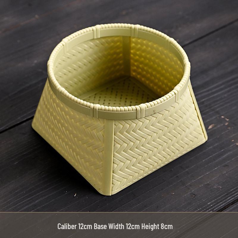 

Вьетнамская плетеная корзина из ротанга с крышкой - Банка для хранения чая, закусок, конфет и печенья в гостиной