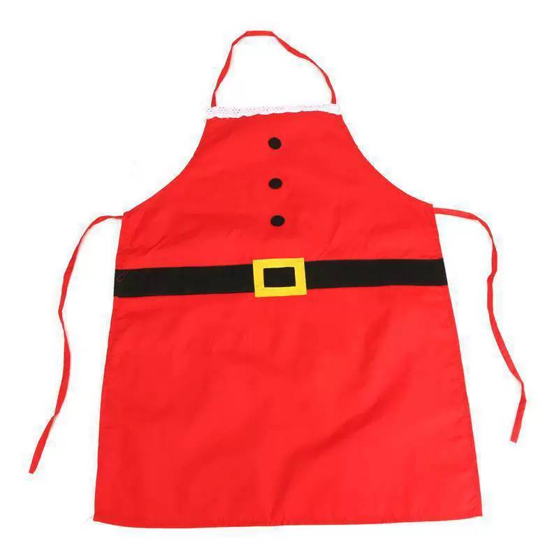 

Christmas Apron For Adults And Children Polyester European American Style Holiday Party Wear Mom