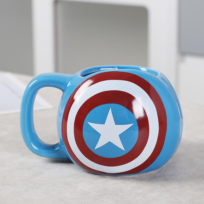Avengers Superhero Ceramic Mug: Featuring Superman, Thor, Iron Man, Spider-Man, and Batman