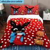 3PCS Bunny's Cozy Hug 3pcs Bedding,Including 3PCS Duvet Cover And 2pcs Pillowcases Perfect for Christmas,Ideal for Bedroom, Dormitory