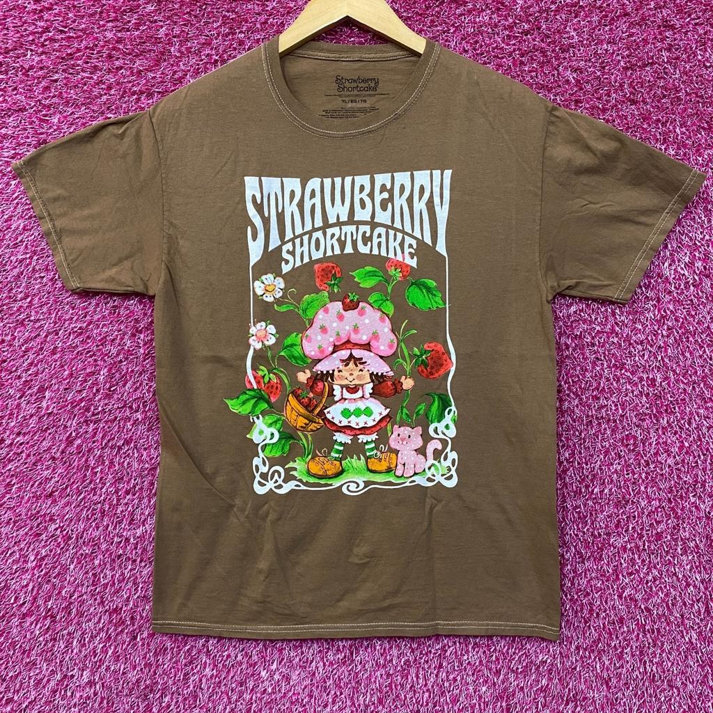 Strawberry’s Shortcake Women's Cute Mineral Wash Tshirt