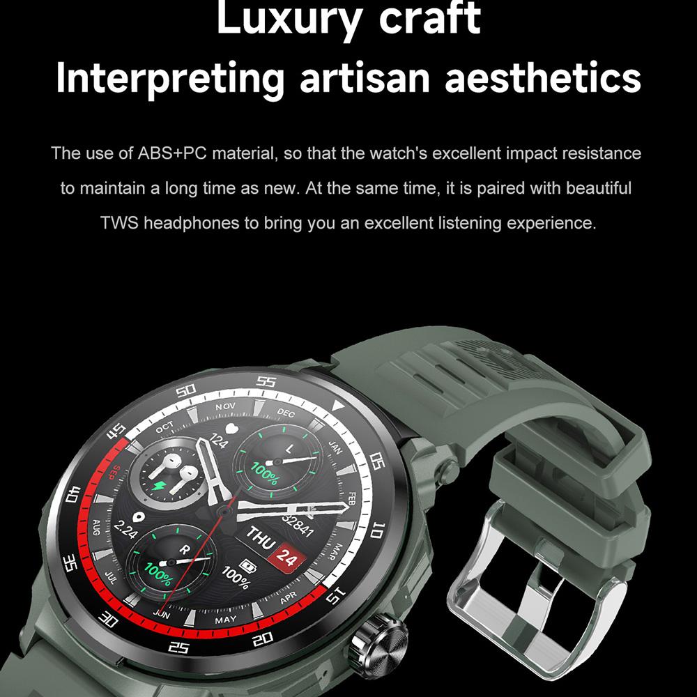 D11 2-in-1 TWS Earphones Smart Watch Bluetooth-compatible Call Health Monitoring Sports Watch