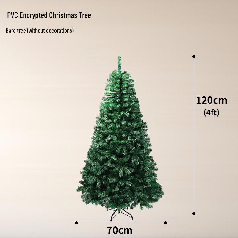 Encrypted PVC Christmas Tree for Hotels, Commercial Spaces, and Supermarkets - Artificial Encrypted PVC Christmas Decoration.
